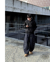 Stellon Cross Embroidery Balloon Pants