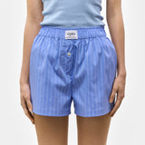 UNISEX ラベルトランクショーツ_BLUE