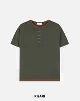 Clo Layered Buckle Short Sleeve T