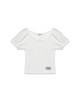 ドットパフTシャツ (ホワイト)