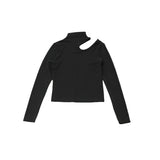 shoulder cut out tops