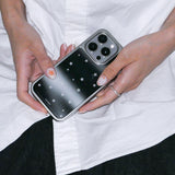 starry night silver epoxy case. black sky