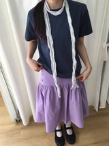 26SS★ [BAONHAUS] キンネイクーリングセミクロップ半袖Tシャツ
