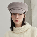 Metal Tip Wool Matroos Cap / Warmtaupe