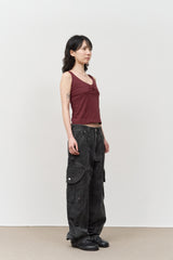Rounding Dyeing Cargo Pants (2color)