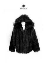 ロキシーフードファージャケット [Black]
