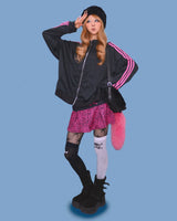 pinkie track jersey zip-up (3color)