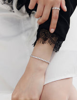 26SS★ [Premium Plating] Essence AB(W) Moissanite Eclat Tennis Bracelet