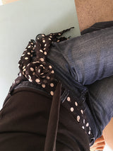 CORSAGE DOT SCARF