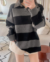 Denim Kara Stripe Knit