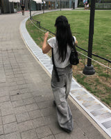 グレーレオパードパンツ