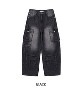 Mount multi cargo denim pants