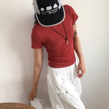 Robuck Basic Round Short Sleeve T-Shirt