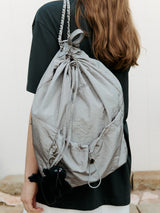 NYLON CHAIN BACKPACK GRAY