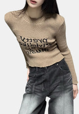 2000s grunge knit