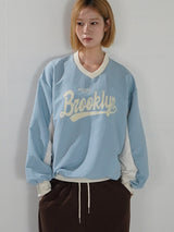 (UNISEX) NYオーバーフィットクリスピースウェットシャツ