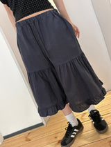 Love Mo Capri Tiered Ruffle Bermuda Shorts 2color