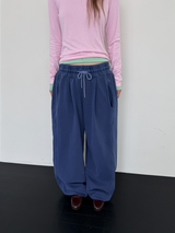 ピグメントワイドスウェットパンツ