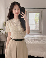 Lian Twisted Short Sleeve Knitwear