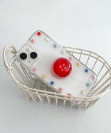 Button resin phone case