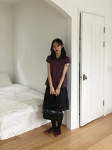 Mori two-button collar pocket blouse (4c)
