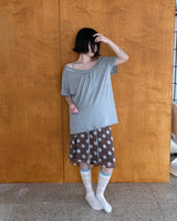 Shell Button Openneck Tee (3colors)