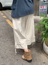 26SS★ [BAONHAUS] Loenin Cotton Strap Bermuda Pants