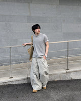 モーフワッフルラグランショートスリーブTシャツ