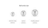 [925 silver] Deux.silver.107 / walnut earring (gold)