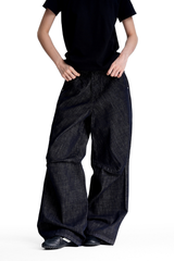 Raw Denim Wide Jeans
