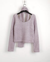 [Wool 20] Baffe Bubble Deep Unneck Knit Scarf Set