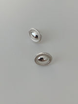 Tweed silver earrings