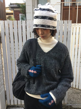 [MD Pick]ウールタッチブラッシュVネックニット (4 Colors)