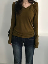 テンセルフーデッドTシャツ(5 colors)