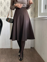 Becca Brushed Span Flare Skirt
