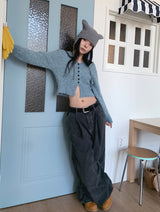 BOKASHI MIX KNITTING CARDIGAN