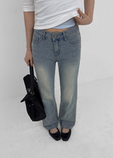 [MADE] Miel Low Slim Bootcut Denim Pants