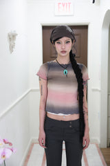 Blur gradation T (Brown/Pink)