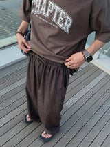 [A-T0239] チャプターダメージ半袖Tシャツ (3色)