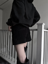 corduroy rivet short pants