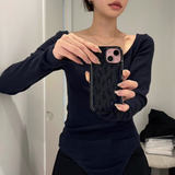 cloud leopard case - charcoal