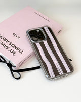 [MADE] [magsafe] pink stipe jelly iphone case