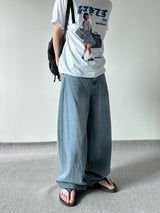Summer string balloon denim