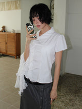 WAVE DRAPE SHIRT