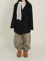 (Leopard Item)キヤヒョウ柄バルーンフィットワイドパンツ