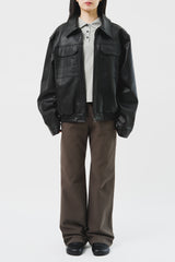(W) Lone Fold Bootscut Pants (2color)