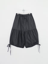 shirring bermuda denim pants