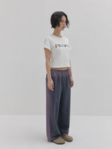 Hand Sprayed Jersey Pants (Charcoal)