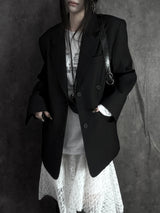 pocket basic striped jacket