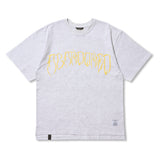 Abandoned Oversized Short Sleeves T-Shirts White Melange / Black